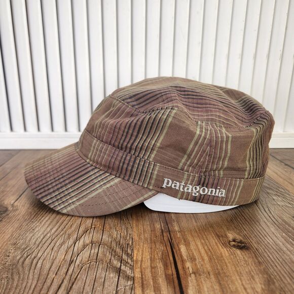 Patagonia Cadet Work Cap Brown Green Plaid Size M Outdoor Utility Streetwear Hat main image 7